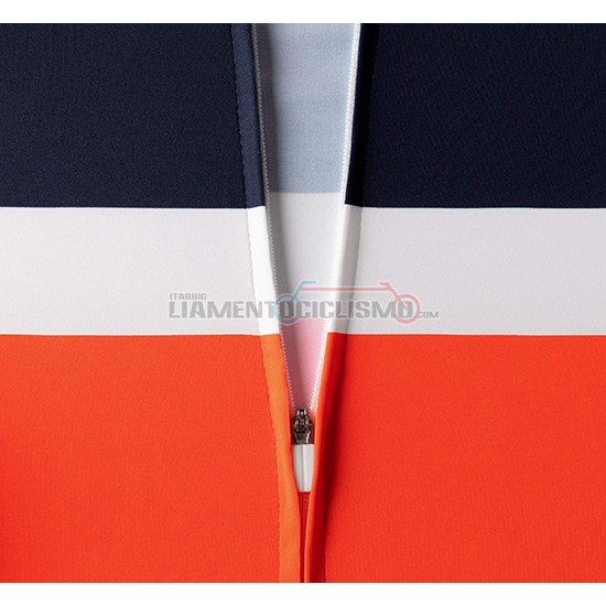 Abbigliamento Ciclismo La Passione Manica Corta 2019 Blu Bianco Arancione